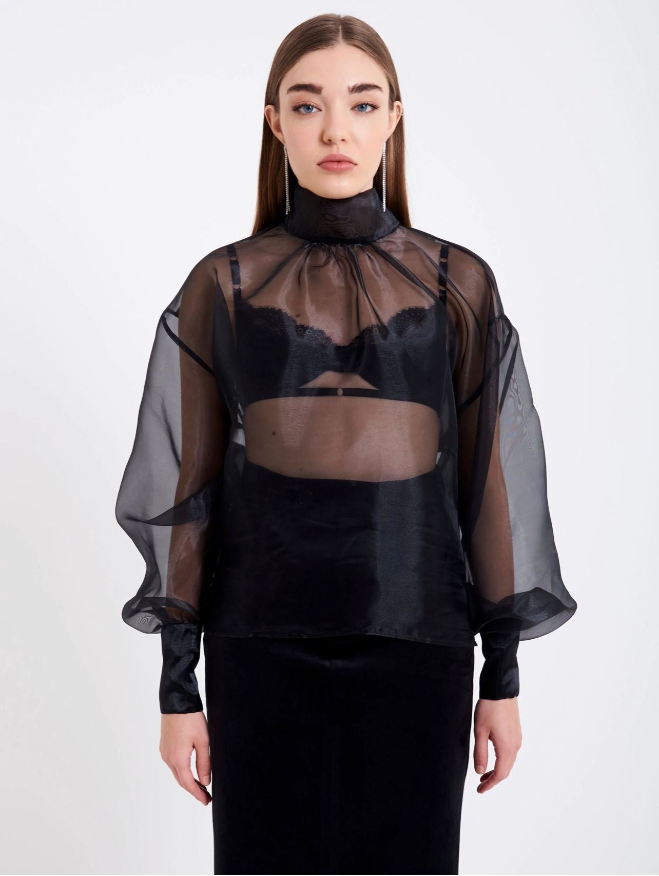 Camicia organza con maxi fiocco Officina 23