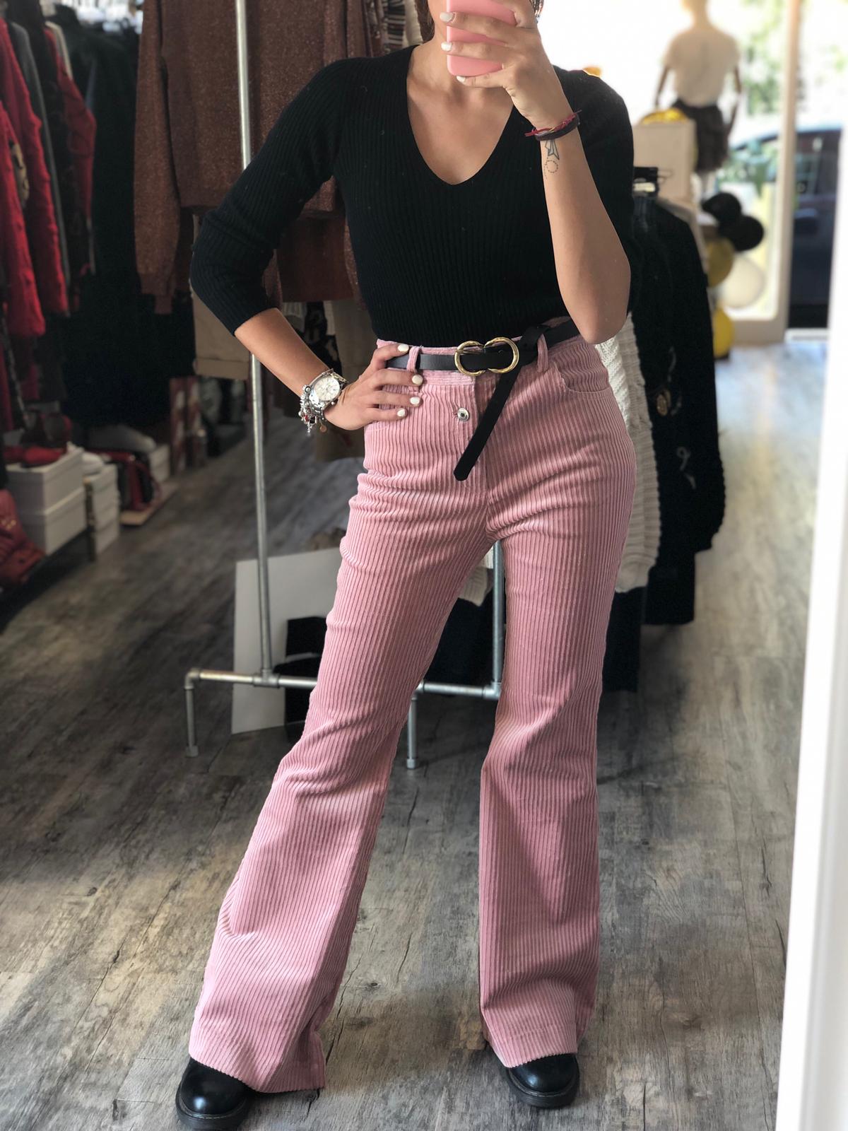 Pantalone a zampa in velluto Officina 23